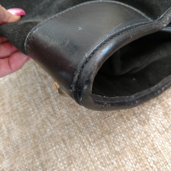 Vintage Suede Gucci Duffel Travel Overnight Bag - Picture 8 of 8